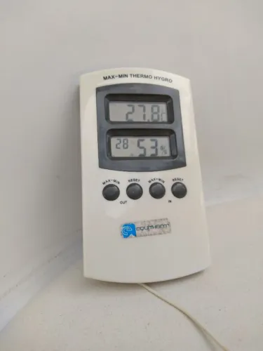 Termo-higrômetro digital Equitherm interno e externo