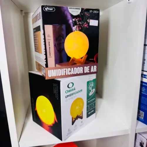 Abajur e Aromatizador - Formato de Lua Cheia