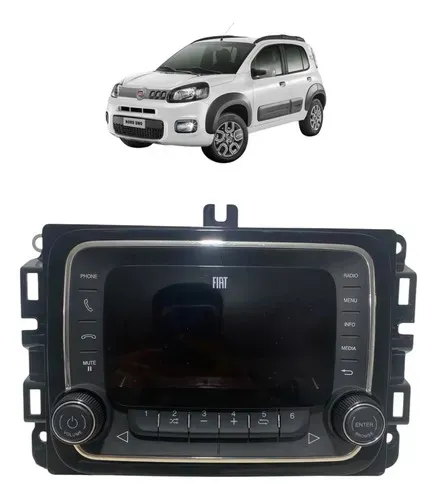 Multimidia Fiat Uno Way 2015/2020 1002203710 Prateado