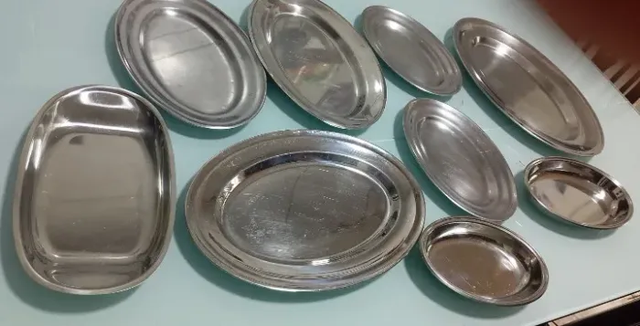 9 baxelas de inox usada