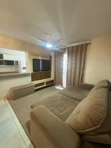 Apartamento mobiliado para locação de 91m² andar médio, no condomínio Harmonia, próximo do
