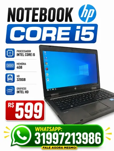 NOTEBOOK CORE i5- PROBOOK HP- PROMOÇÃO HOJE 31/08