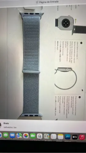 pulseira apple watch sport loop nuvem-azul