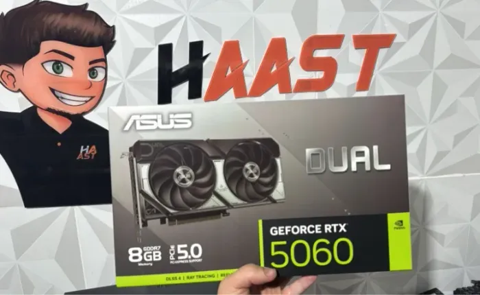 Placa de Vídeo RTX 5060 Asus 8GB
