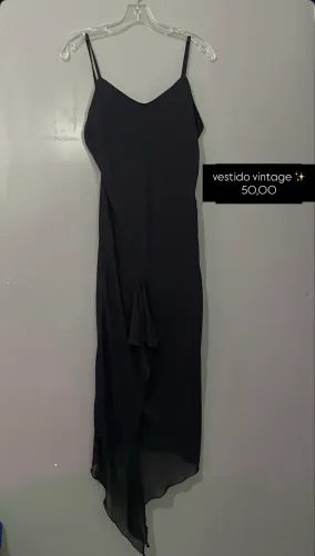 vestido preto vintage