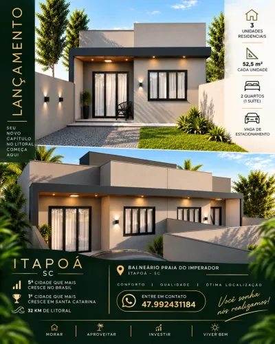 Casas em construção