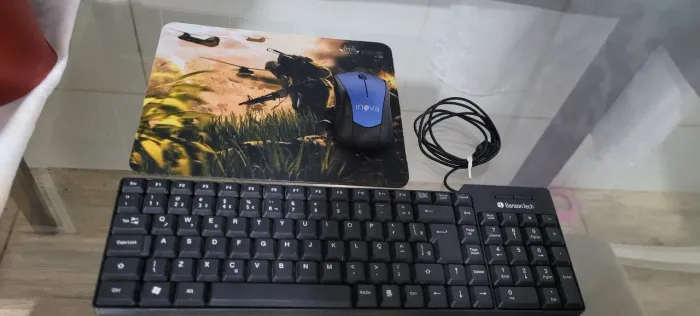 Kit Teclado , mouse sem fio , mousepad e cabo hub tipo c