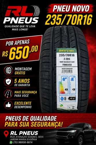 Pneu novo 235/70R16