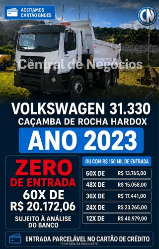 Volkswagen 31.330 - 2023 caçamba Hardox