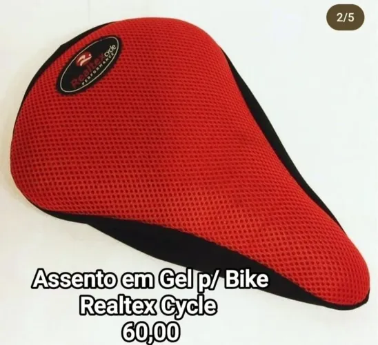 Assento em Gel para Bicicleta Realtex Cycle