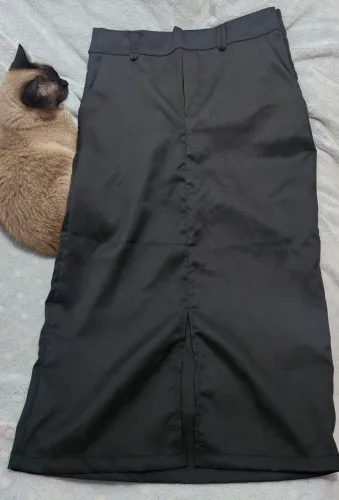Saia Dividida De Cintura Alta Da Moda Para Mulher-.
