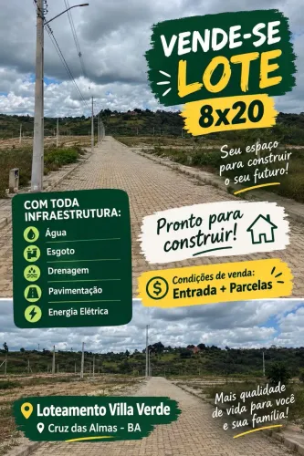 Vende-Se Lote 8X20