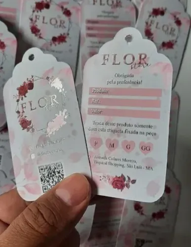 Tags personalizadas para roupas e  bijuterias! 