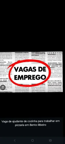 Vaga para ajudante de cozinha 