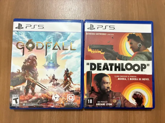 Jogos Deathloop e Godfall PS5