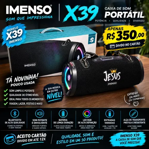 Caixa de som imenso x39 100w