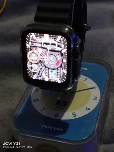 Smartwatch Microwear ultra 2mini + conjunto de 7 pulseiras