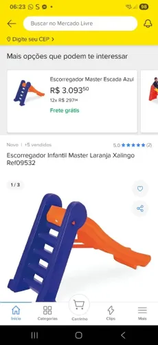 Escorregador infantil marca xalingo