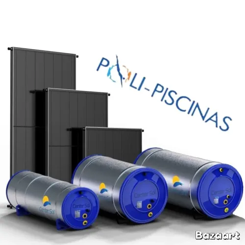 Aquecedor solar residencial Kit boiler e coletores