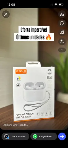 Fone de ouvido Bluetooth