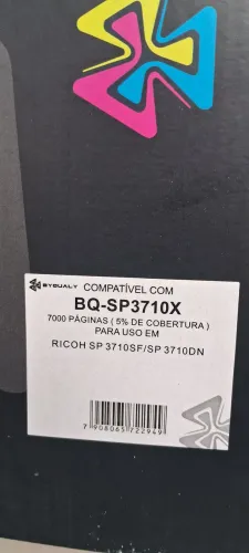 Cartucho para impressora laser Richo SP 3710/ SP
