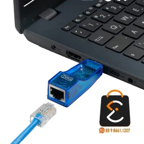 Adaptador De Rede Usb 2.0 Rj45 10/100Mbps LE-5572