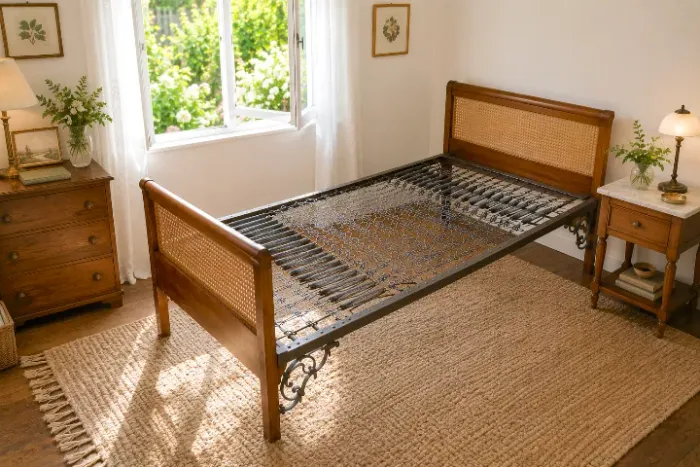 Cama Suíça Raridade Vintage Original (1930/50) - ( MORUMBI )