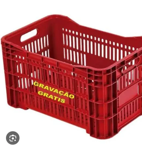Caixa plástica feira, mercado ou Hortifruti.
