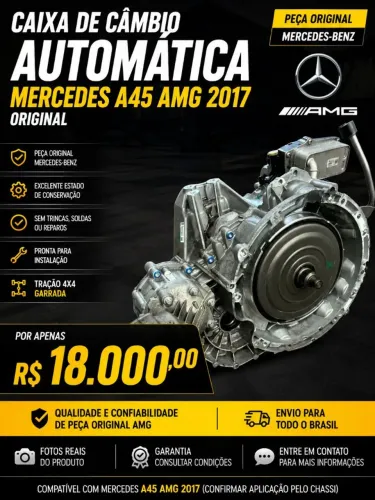 CAIXA DE CÂMBIO automático MERCEDES A45 AMG 2017<br><br>AUTOMATICA<br><br>MERCEDES A45 AMG 2017