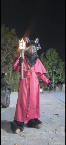 Cosplay fantasia baphomet black phillip halloween