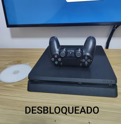 PS4 Slim 1TB cheio de jogos Desbloqueado - Aceito envio