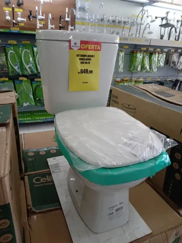 Kit acoplado bacia e caixa