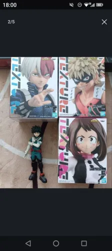 Lote My hero academia 4 figuras TEXTURE