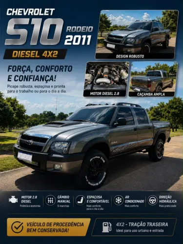 Chevrolet S10 Pick-up Rodeio 2.8 TDI 4X2 CD Dies. 2011