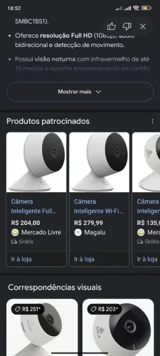 Camera wi-fi lacrada