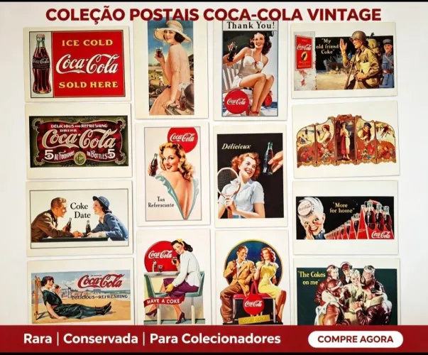 Coleção Cartões Vintage Coca-Cola (Raríssima!)