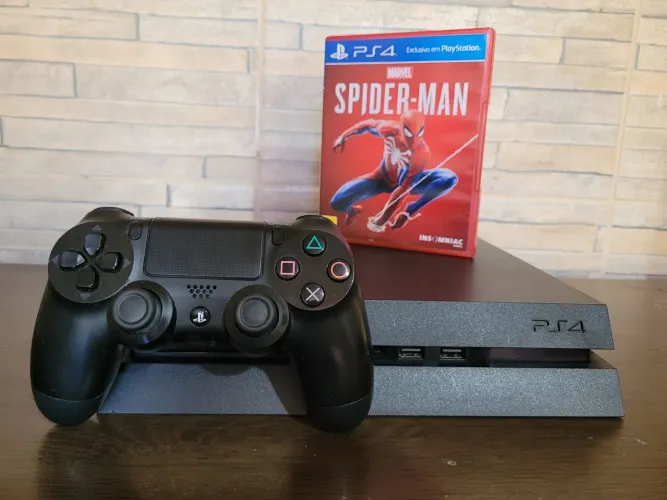 PS4 500GB + Controle Original + Spider-Man | Funcionando 100%