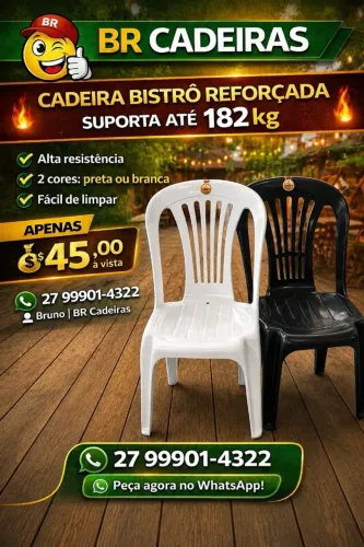 cadeira reforçada 182kg