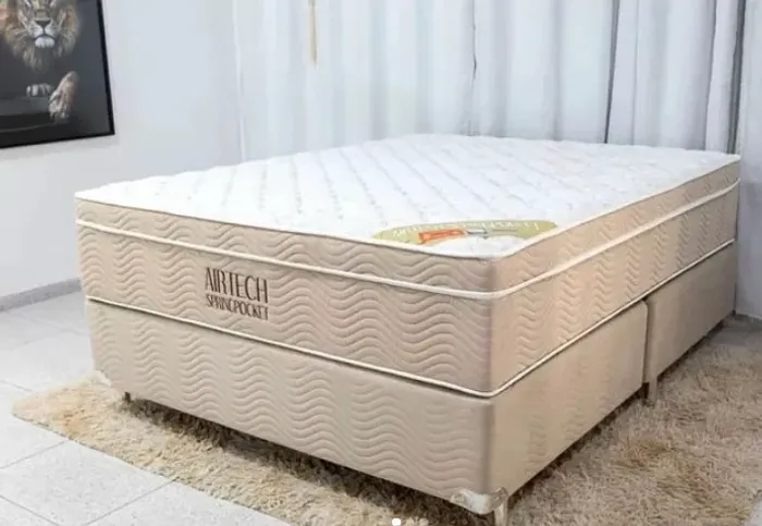 Cama Box Casal + Colchão Springlight