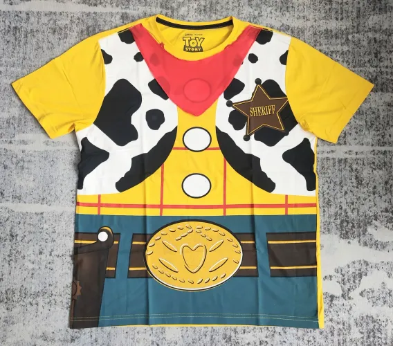 Camiseta fantasia Woody Toy Story C&A tamanho G usada uma única vez.