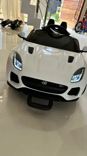 Carro Elétrico Infantil Jaguar Branco Bandeirante (USADO)
