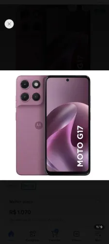 Smartphone Motorola Moto g17 4G 256gb