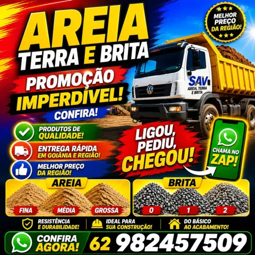 Areia brita terra 