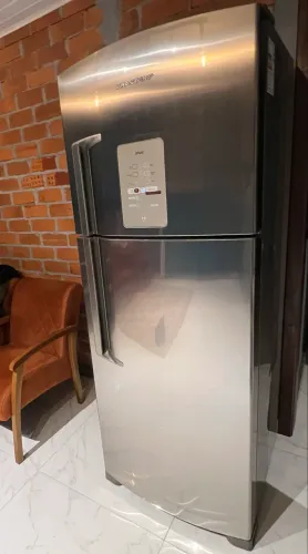 Geladeira Brastemp inox linha ative 