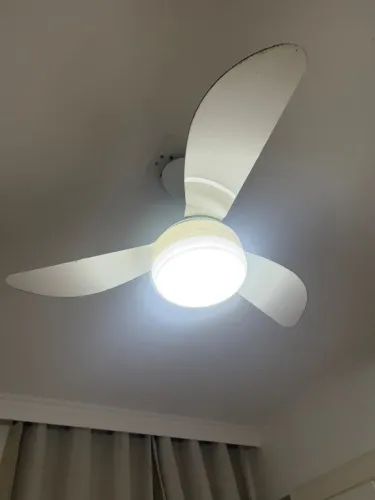 Ventilador de Teto Ventisol Fenix 3 Pás 96 cm Branco 110V qt casal