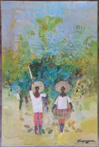Quadro de TSUGUMASA NOJIRI - Obra em Óleo sobre tela