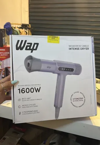 SECADOR DE CABELO WAP INTENSE DRYER 1600W