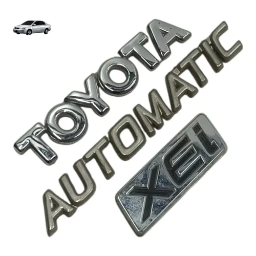 Letreiro Toyota Corolla Xei 2002 2003 2004 2005 2006 2007 Prata