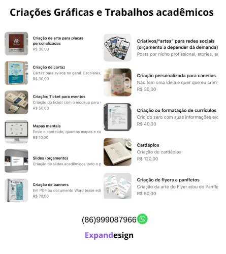Serviços de Design Gráfico para impressão