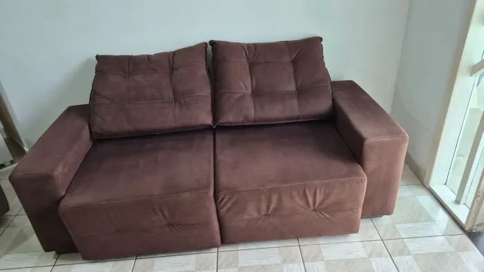 Sofá Reclinável 5 Lugares - Conforto, Elegância e Muito Espaço para Toda a Família